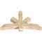 Ekena Millwork Davenport Rough Sawn Timber Gable Bracket, Douglas Fir, 60"W x 38"H x 6"D x 6"F, 15/12 Pitch GBW060X38X0606DAV00RDF - alternate 3